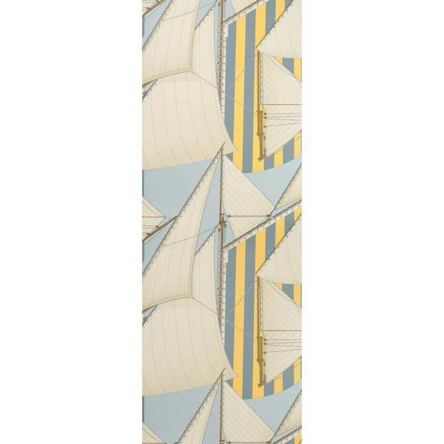 LEE JOFA P2018109.405.0 ST TROPEZ WP BLUE/YELLOW Wallpaper - Eade's Wallpaper