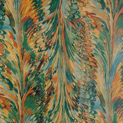 LEE JOFA P2019103.354.0 TAPLOW PAPER TEAL/BRONZE Wallpaper - Eade's Wallpaper