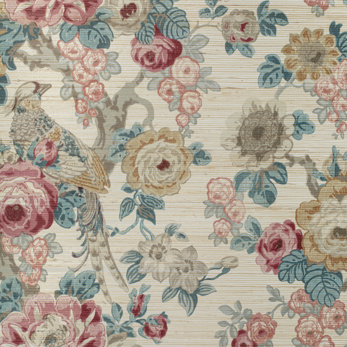 LEE JOFA P2020100.954.0 AVONDALE PAPER RUBY/SPICE Wallpaper - Eade's Wallpaper