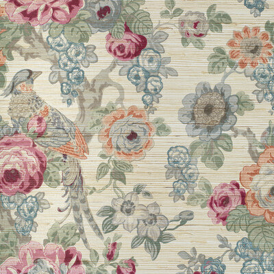 LEE JOFA P2020100.9722.0 AVONDALE PAPER BERRY/SLATE Wallpaper - Eade's Wallpaper