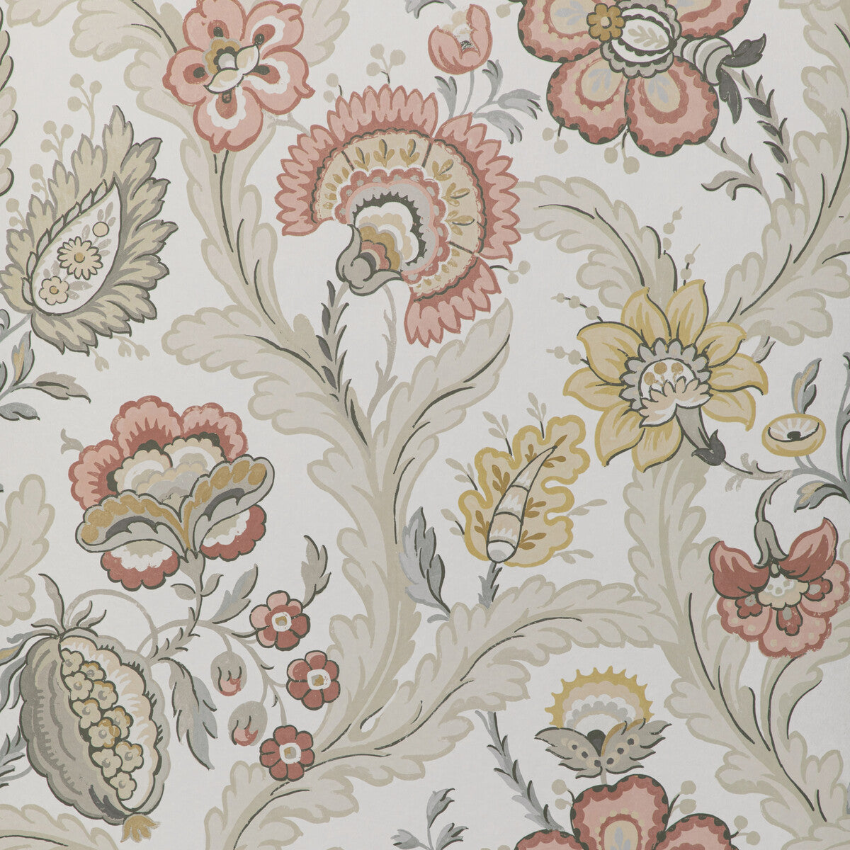 LEE JOFA P2020101.711.0 WIMBERLY PAPER BLUSH/STONE Wallpaper - Eade's Wallpaper