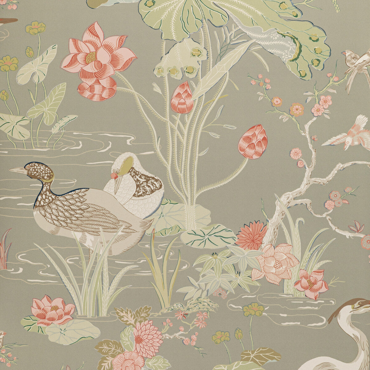 LEE JOFA P2020105.1067.0 LUZON PAPER FAWN Wallpaper - Eade's Wallpaper