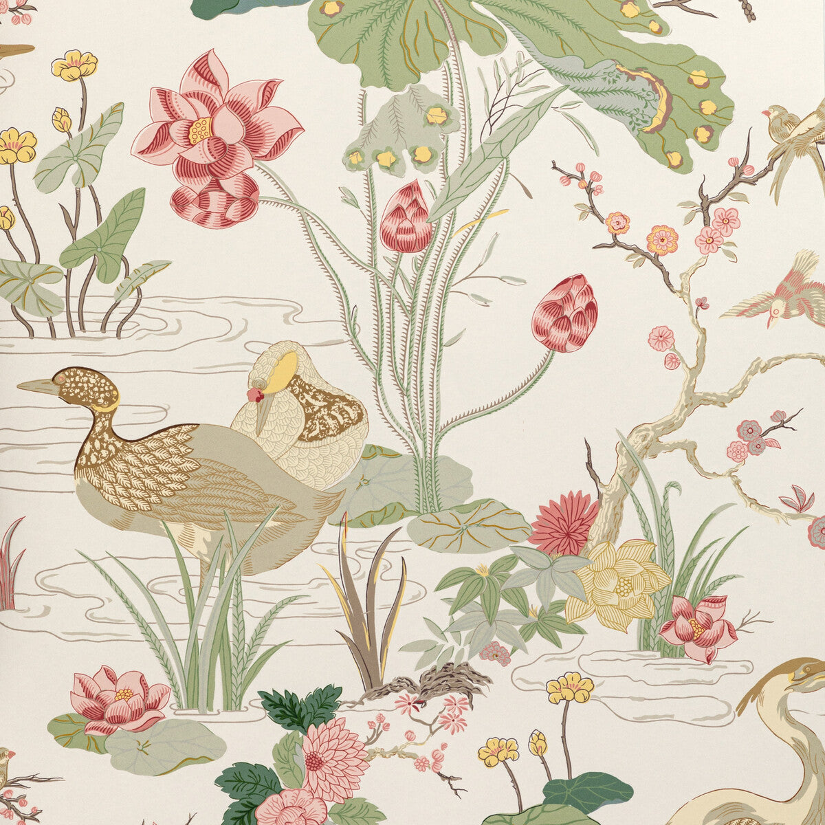 LEE JOFA P2020105.723.0 LUZON PAPER SPRING Wallpaper - Eade's Wallpaper