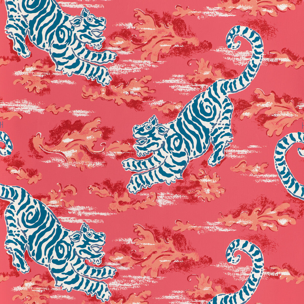 LEE JOFA P2020107.195.0 BONGOL PAPER POPPY Wallpaper - Eade's Wallpaper