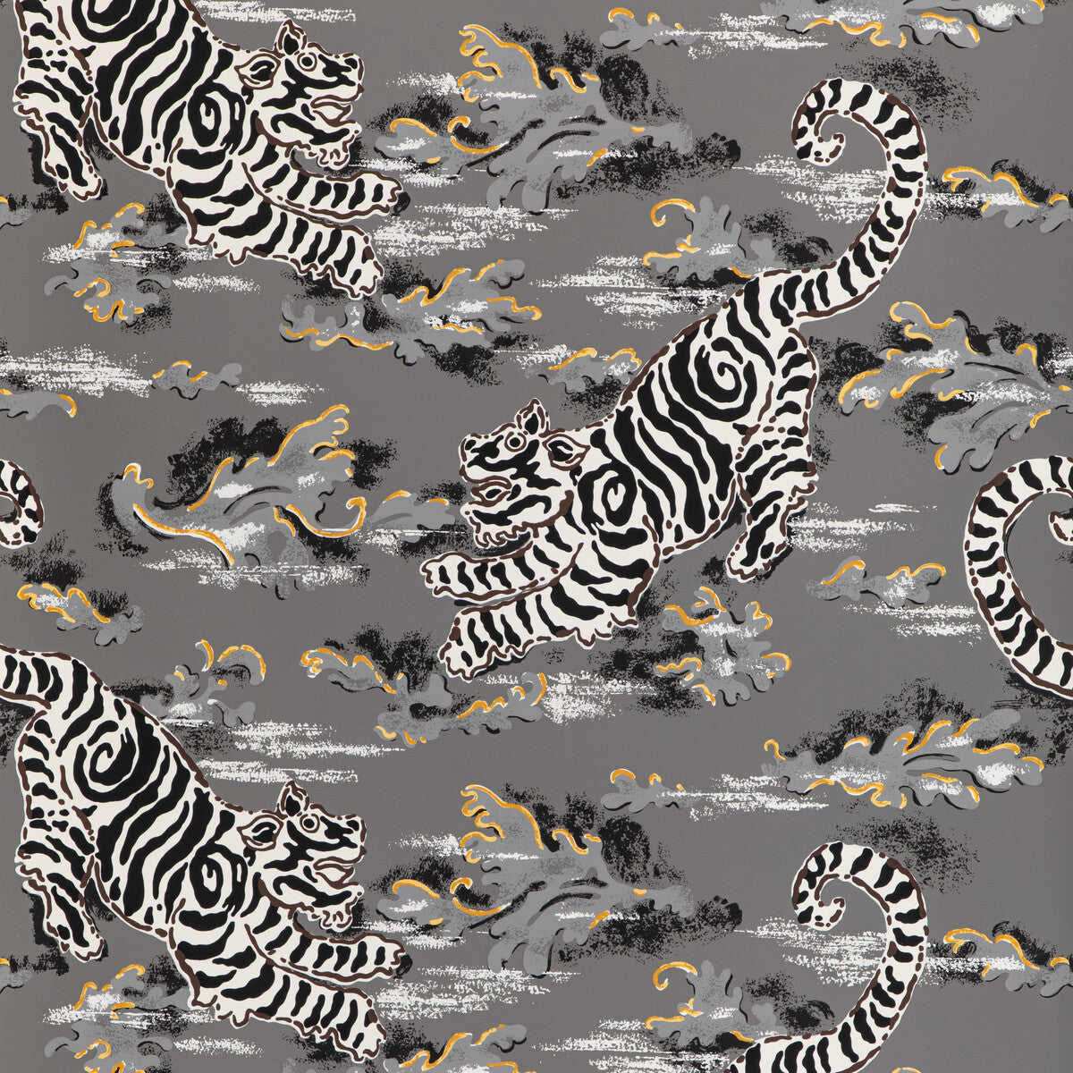 LEE JOFA P2020107.2146.0 BONGOL PAPER CHARCOAL Wallpaper - Eade's Wallpaper