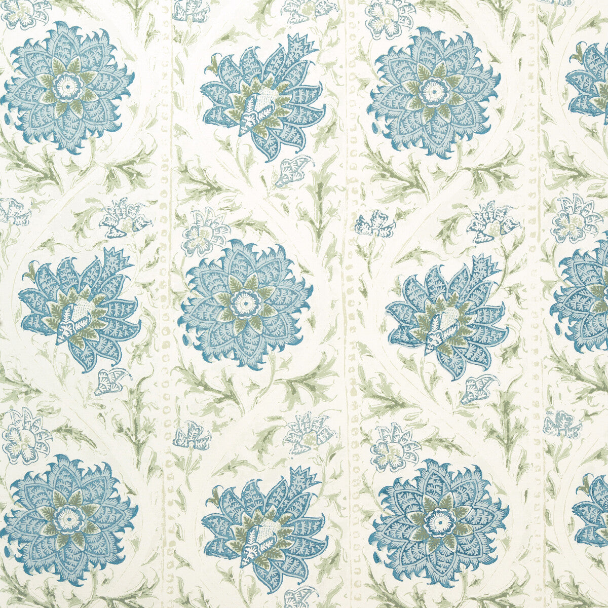 LEE JOFA P2022102.530.0 CALICO VINE WP GREEN BLUE Wallpaper - Eade's Wallpaper