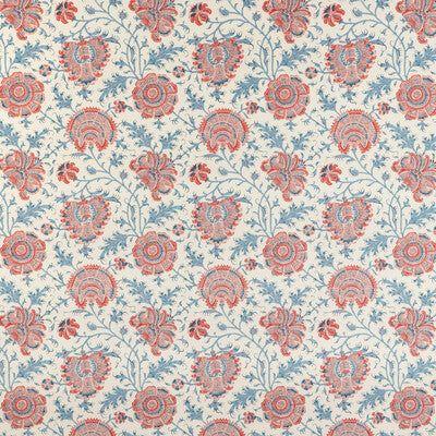 LEE JOFA P2022112.195.0 INDIENNES FLORAL WP BERRY Wallpaper - Eade's Wallpaper
