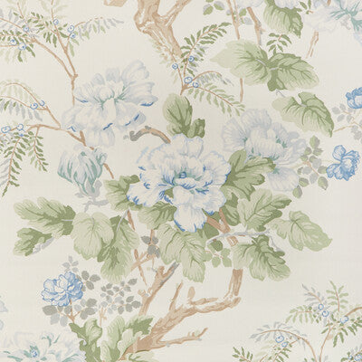 LEE JOFA P2023118.153.0 CHINESE PEONY WP BLUE Wallpaper - Eade's Wallpaper