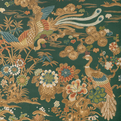 LEE JOFA P2023124.3.0 SAKURA PAPER GREEN Wallpaper - Eade's Wallpaper