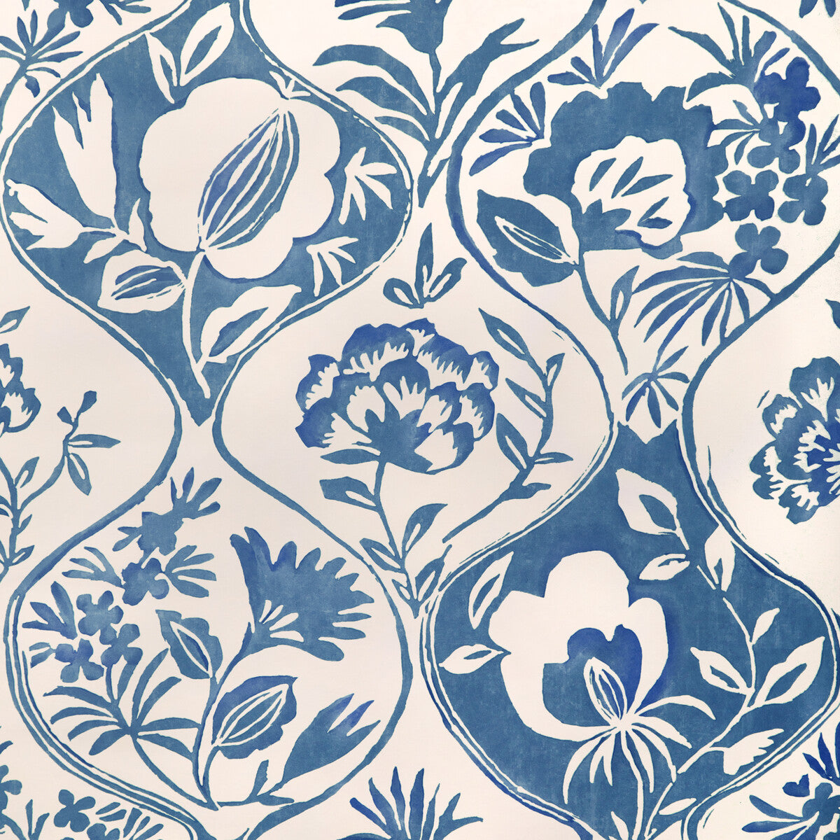 LEE JOFA P2023126.5.0 CALATHEA PAPER BLUE Wallpaper - Eade's Wallpaper