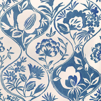 LEE JOFA P2023126.5.0 CALATHEA PAPER BLUE Wallpaper - Eade's Wallpaper