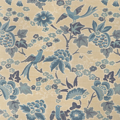 LEE JOFA P2023127.516.0 POSY PAPER SAND/SKY Wallpaper - Eade's Wallpaper