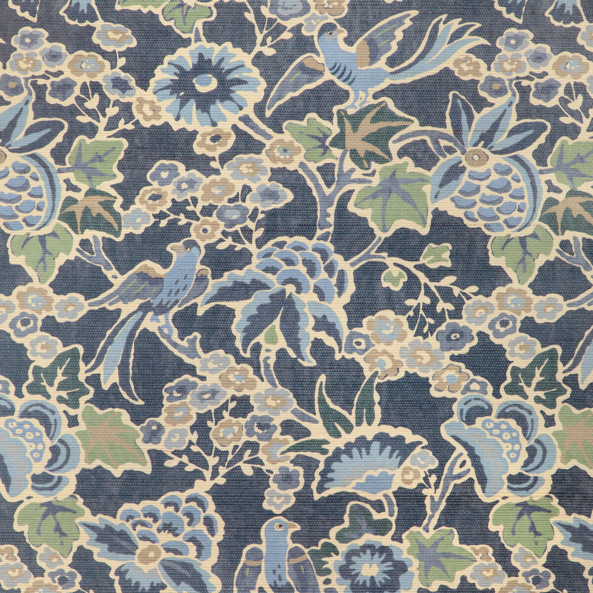 LEE JOFA P2023127.523.0 POSY PAPER DENIM/SLATE Wallpaper - Eade's Wallpaper