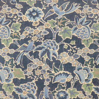 LEE JOFA P2023127.523.0 POSY PAPER DENIM/SLATE Wallpaper - Eade's Wallpaper