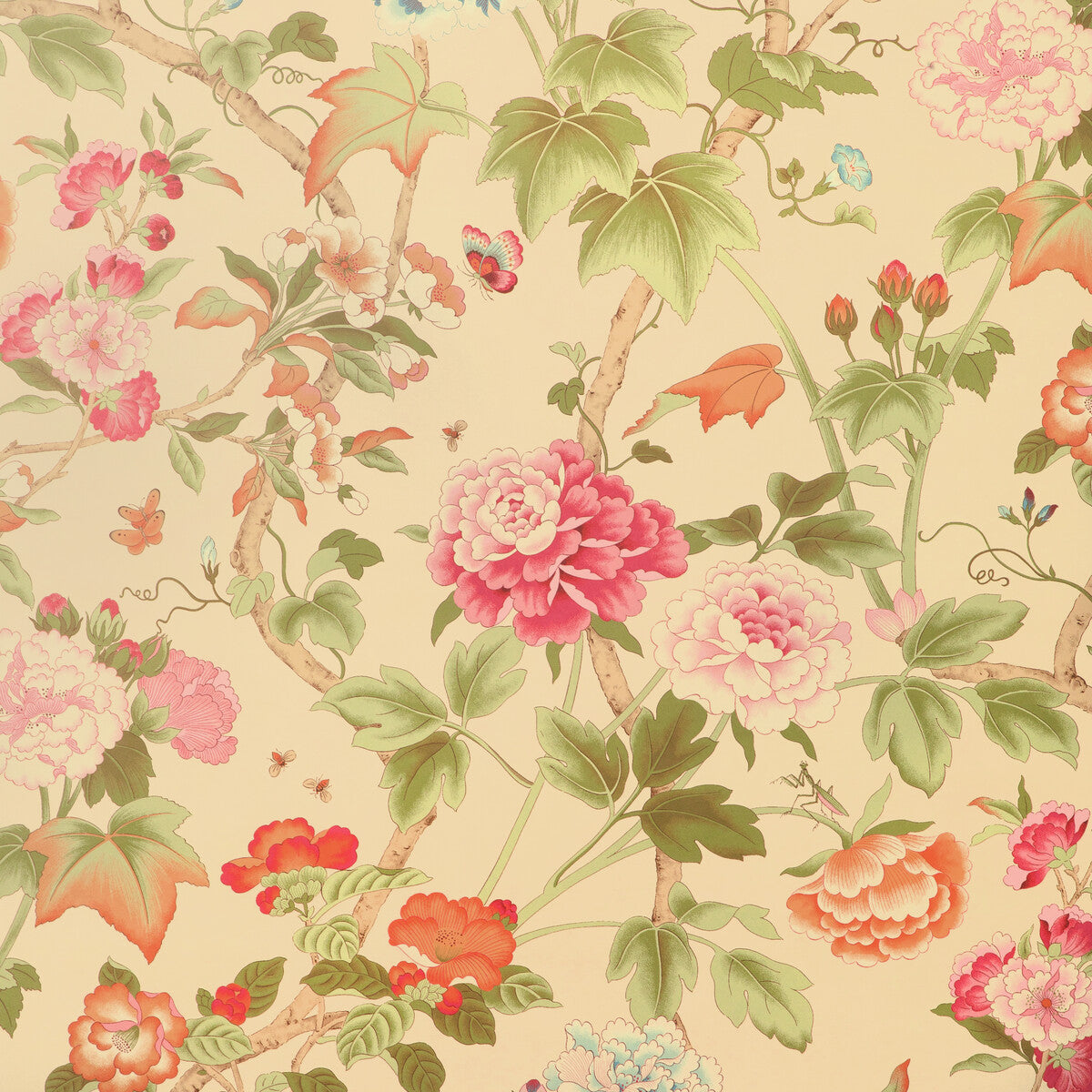 LEE JOFA P2023128.73.0 GARDENIA PAPER SPRING Wallpaper - Eade's Wallpaper