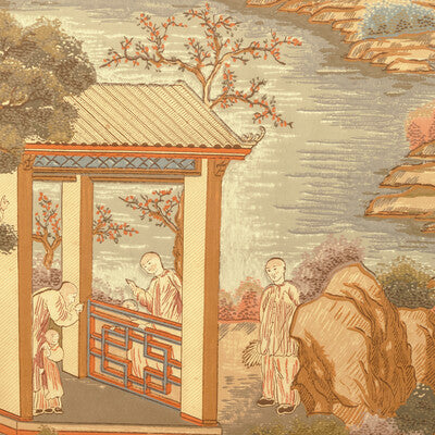 LEE JOFA P2025102.3524.0 TARIM RIVER PAPER MULTI Fabric - KINGSLEY WALLCOVERING