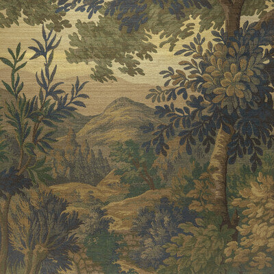 LEE JOFA P2025104.330.0 KINGSLEY MURAL GC VERDURE Fabric - KINGSLEY WALLCOVERING