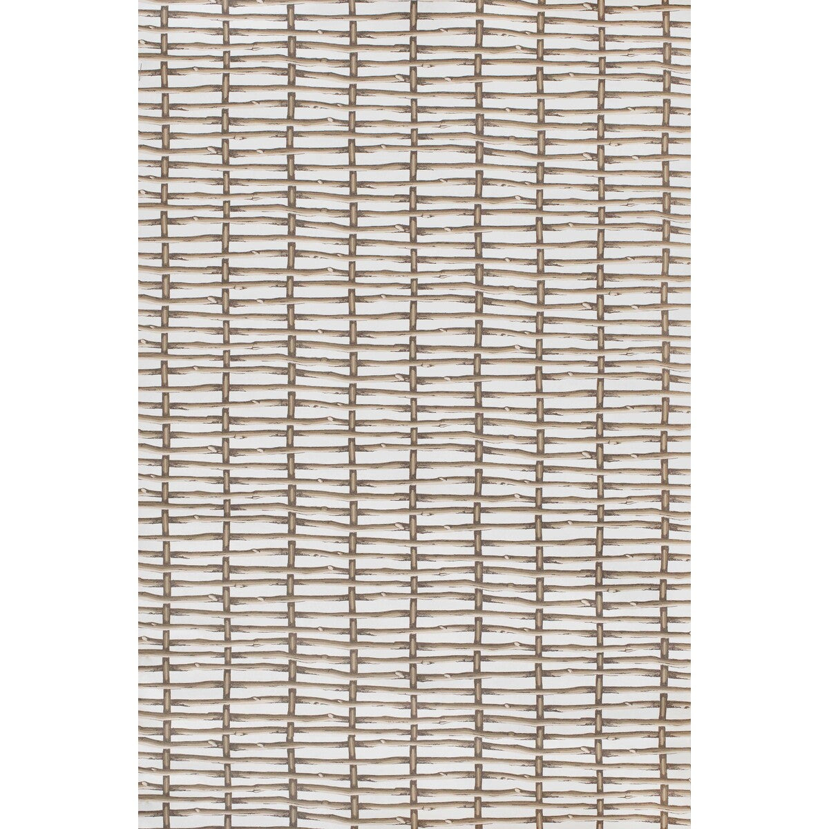 LEE JOFA P2025107.1016.0 TWIG FENCE WP BROWN Wallpaper - Eade's Wallpaper