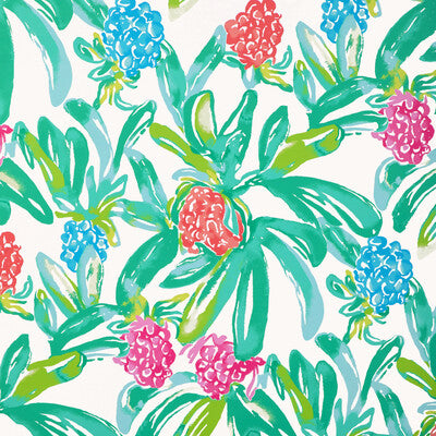LEE JOFA P2025110.317.0 ISLAND EXOTIC WP MULTI Fabric - LILLY PULITZER III WALLCOVERING