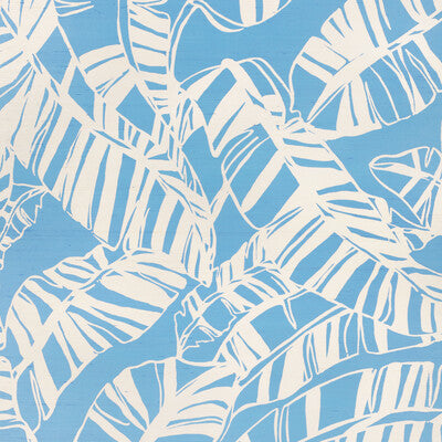 LEE JOFA P2025112.15.0 JUST BANANAS GC BLUE Fabric - LILLY PULITZER III WALLCOVERING