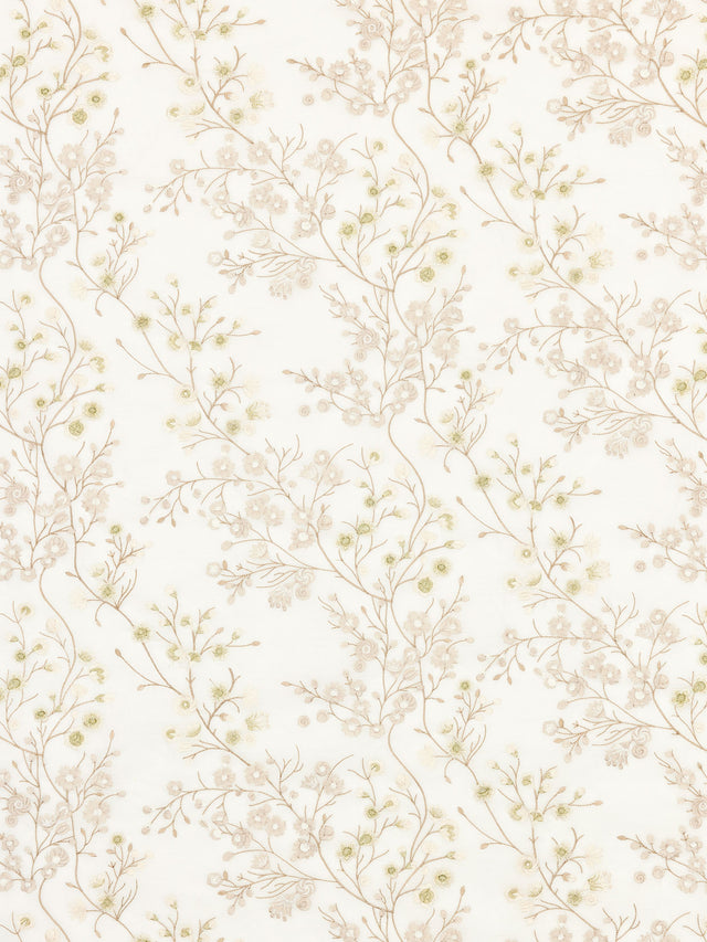 Scalamandre P4 00029863 IVORY LILETTE SHEER Fabric - Eade's Wallpaper