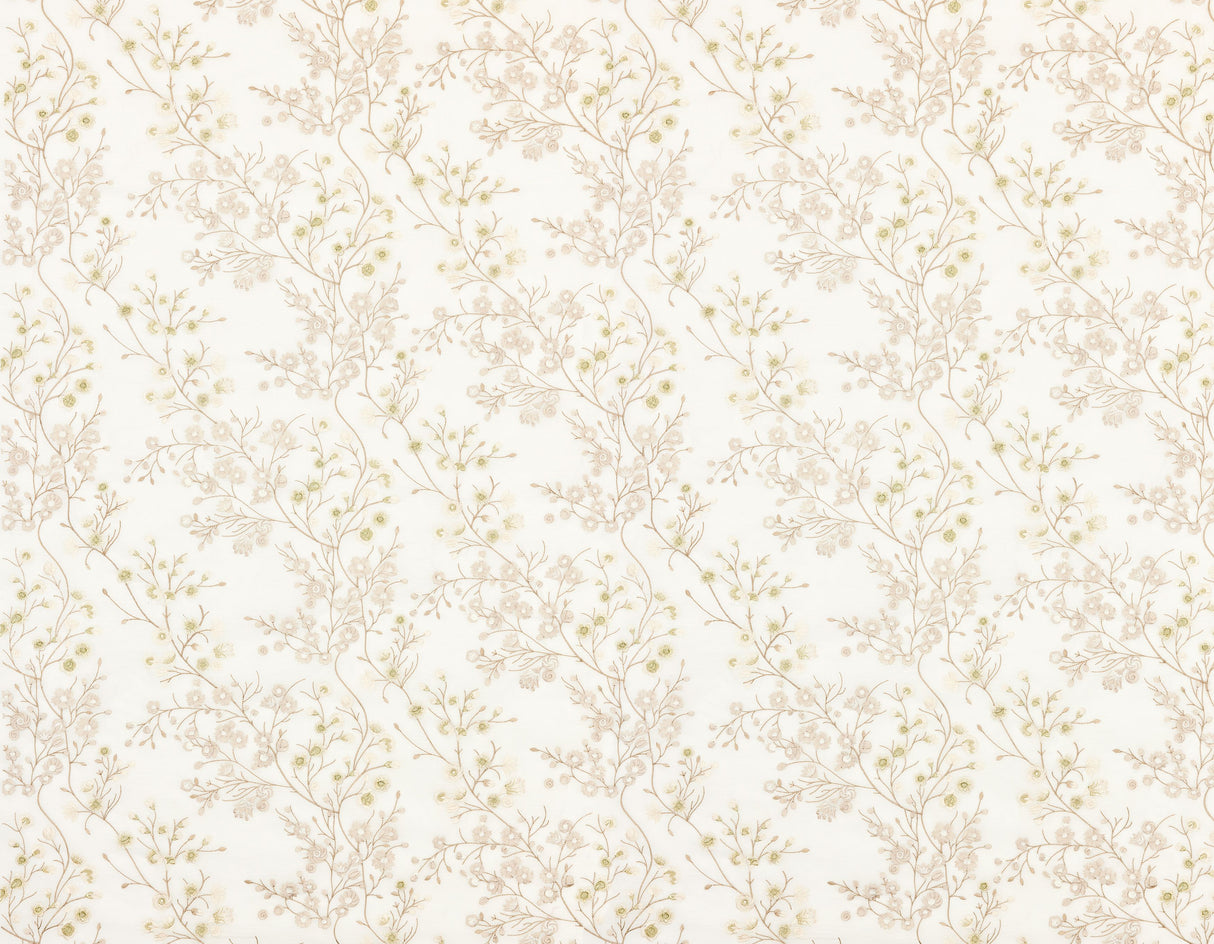 Scalamandre P4 00029863 IVORY LILETTE SHEER Fabric - Eade's Wallpaper