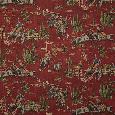 Pindler COWBOYS BRICK P6629 Fabric - Fabric Collection