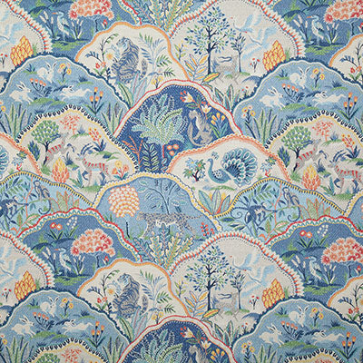 Pindler ZOOLOGY AZUL P6758 Fabric - Fabric Collection