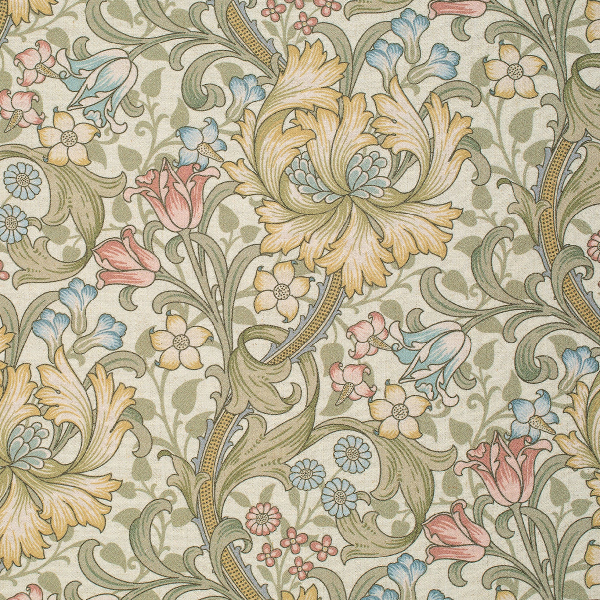 Mitchell MDS FF-2404-07 Floral,Herringbone Cornwall-Spring - Eade's Wallpaper