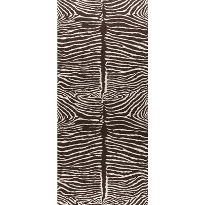 BRUNSCHWIG & FILS P8014100.68.0 LE ZEBRE BROWN Wallpaper - Eade's Wallpaper