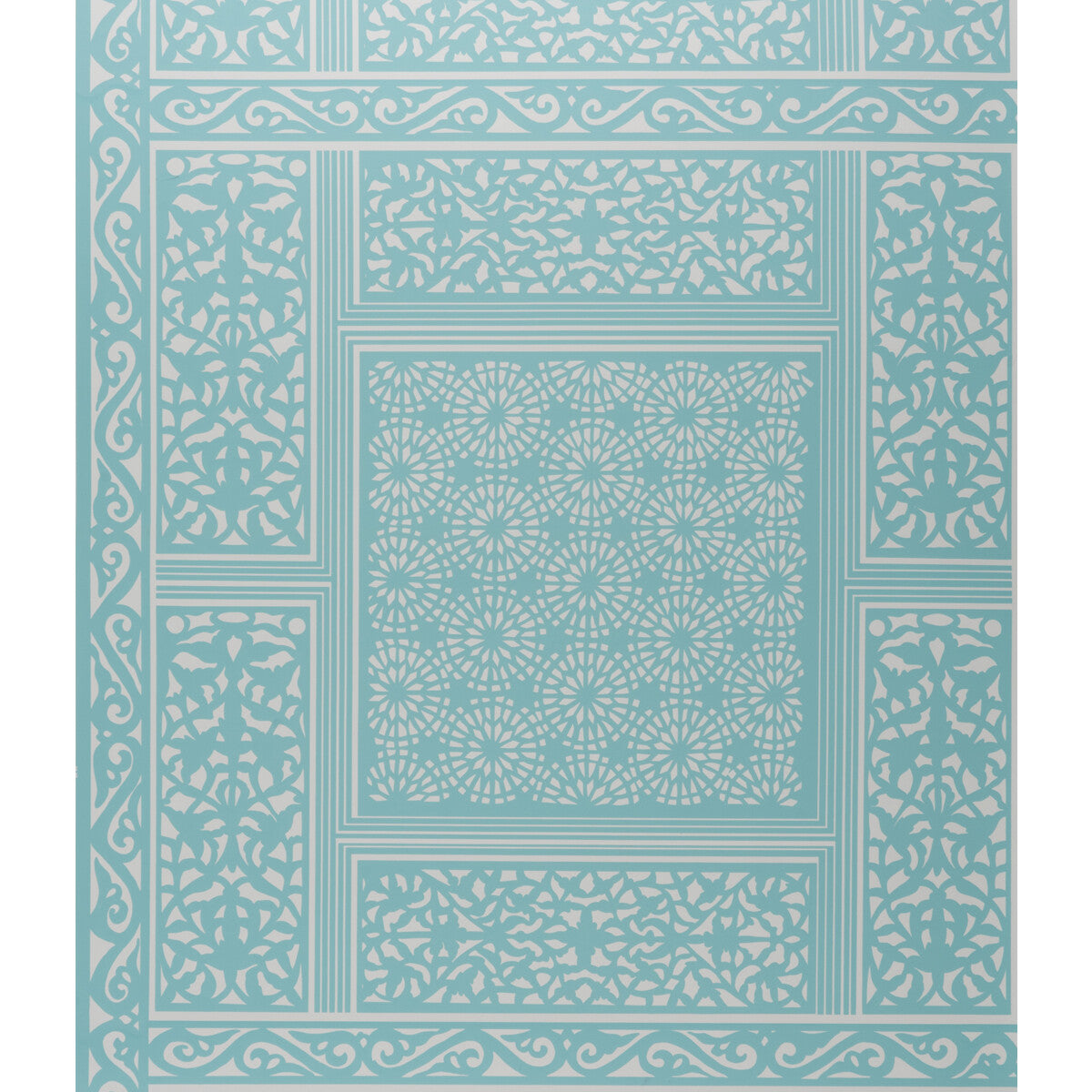 BRUNSCHWIG & FILS P8014101.513.0 BOMBAY AQUA Wallpaper - Eade's Wallpaper