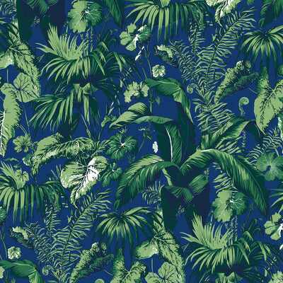 BRUNSCHWIG & FILS P8015102.5.0 FEUILLAGE BLUE Wallpaper - Eade's Wallpaper