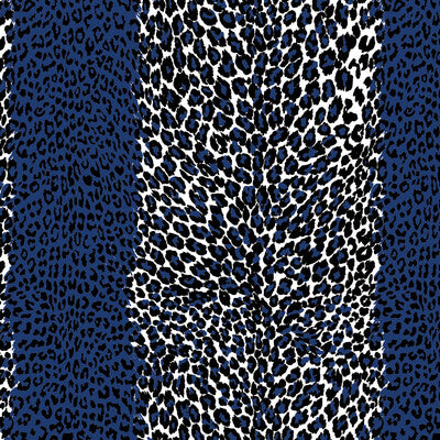 BRUNSCHWIG & FILS P8015103.5.0 LEOPARD BLUE Wallpaper - Eade's Wallpaper