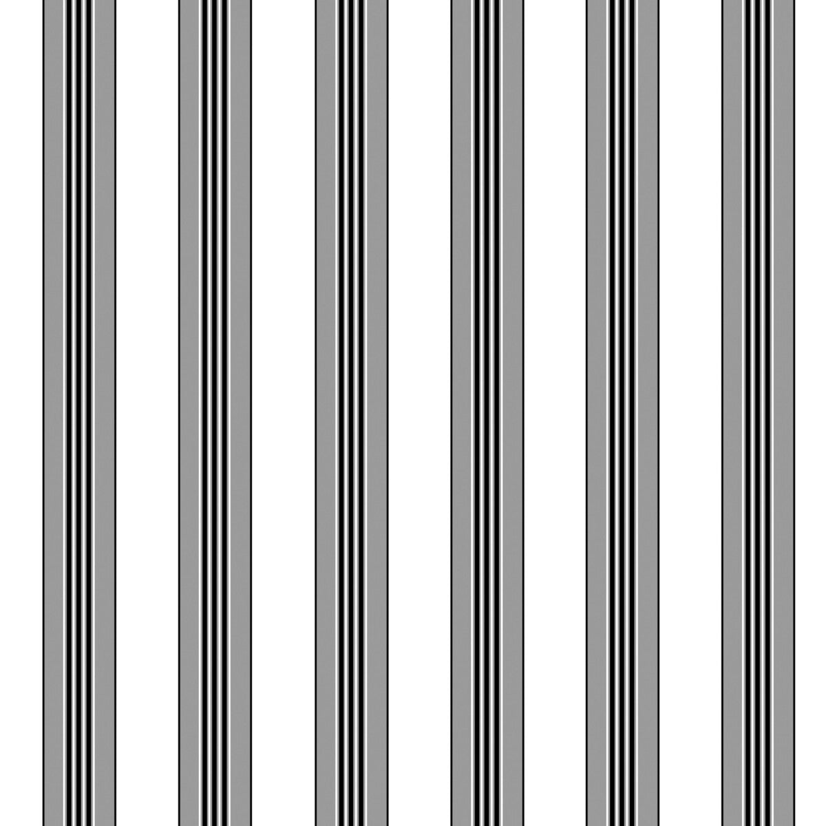 BRUNSCHWIG & FILS P8015104.11.0 RAYURE LIONE GREY Wallpaper - Eade's Wallpaper