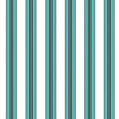 BRUNSCHWIG & FILS P8015104.513.0 RAYURE LIONE AQUA Wallpaper - Eade's Wallpaper