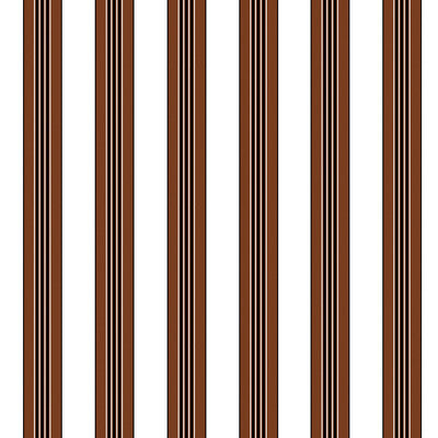 BRUNSCHWIG & FILS P8015104.6.0 RAYURE LIONE CHOCOLATE Wallpaper - Eade's Wallpaper