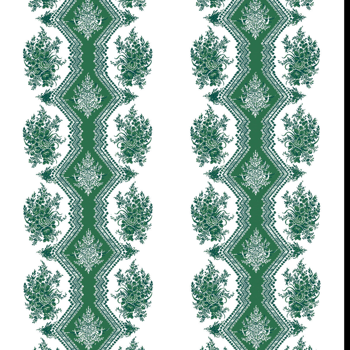 BRUNSCHWIG & FILS P8015105.53.0 COPPELIA EMERALD Wallpaper - Eade's Wallpaper