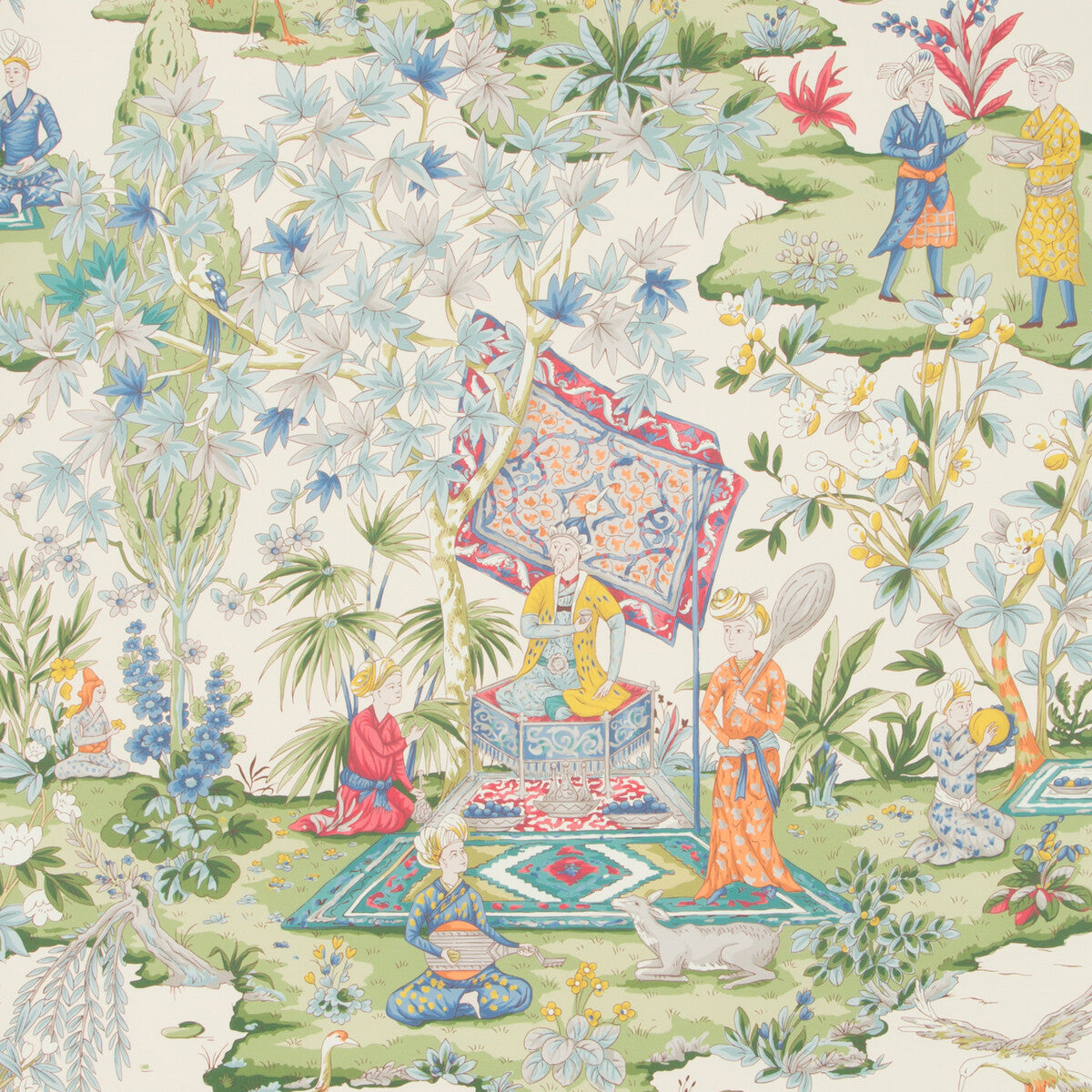 BRUNSCHWIG & FILS P8019101.133.0 LODI GARDEN IVORY Wallpaper - Eade's Wallpaper