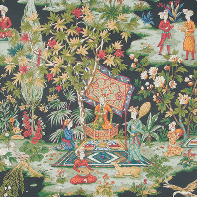 BRUNSCHWIG & FILS P8019101.8.0 LODI GARDEN ONYX Wallpaper - Eade's Wallpaper