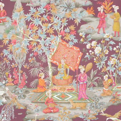 BRUNSCHWIG & FILS P8019101.909.0 LODI GARDEN PLUM Wallpaper - Eade's Wallpaper