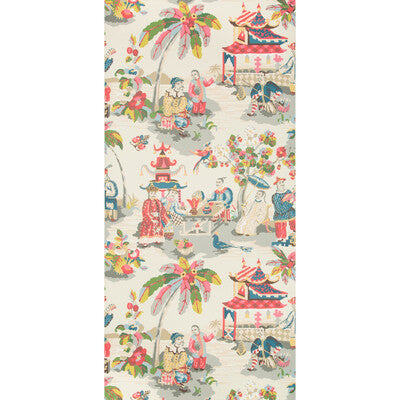 BRUNSCHWIG & FILS P8019102.157.0 XIAN PRUSSIAN/RED Wallpaper - Eade's Wallpaper