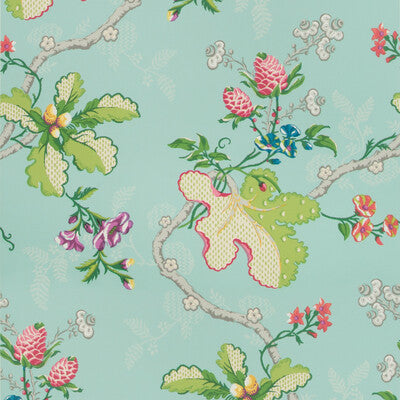 BRUNSCHWIG & FILS P8019105.137.0 FABRIANO AQUA Wallpaper - Eade's Wallpaper