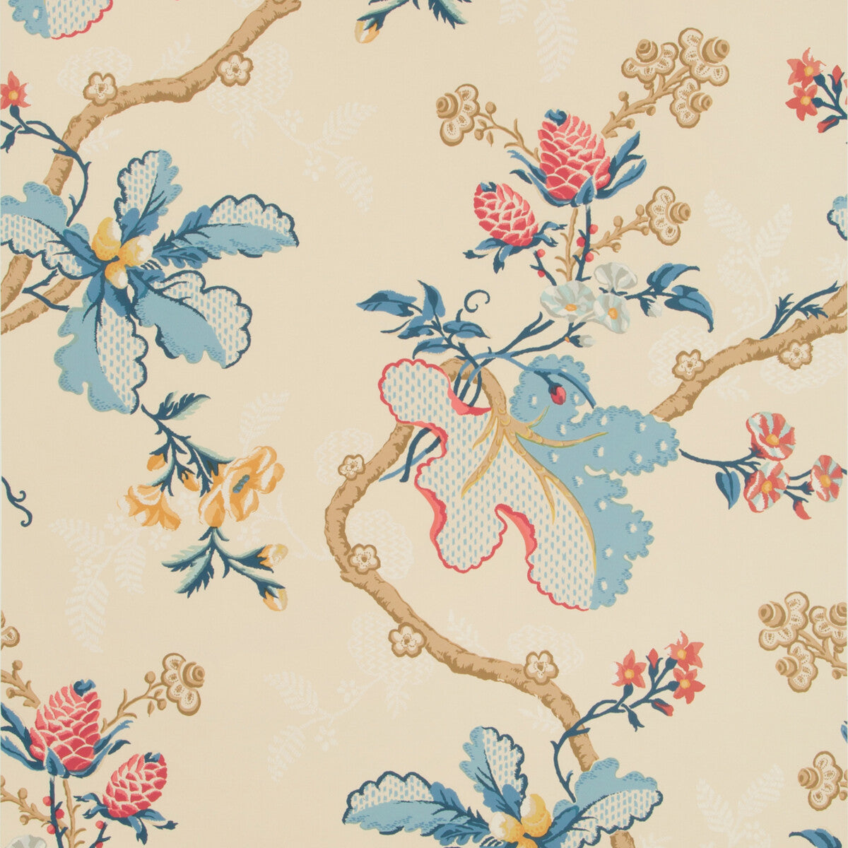 BRUNSCHWIG & FILS P8019105.195.0 FABRIANO CREAM Wallpaper - Eade's Wallpaper