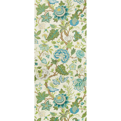 BRUNSCHWIG & FILS P8019111.313.0 NIZAM SPRING/AQUA Wallpaper - Eade's Wallpaper