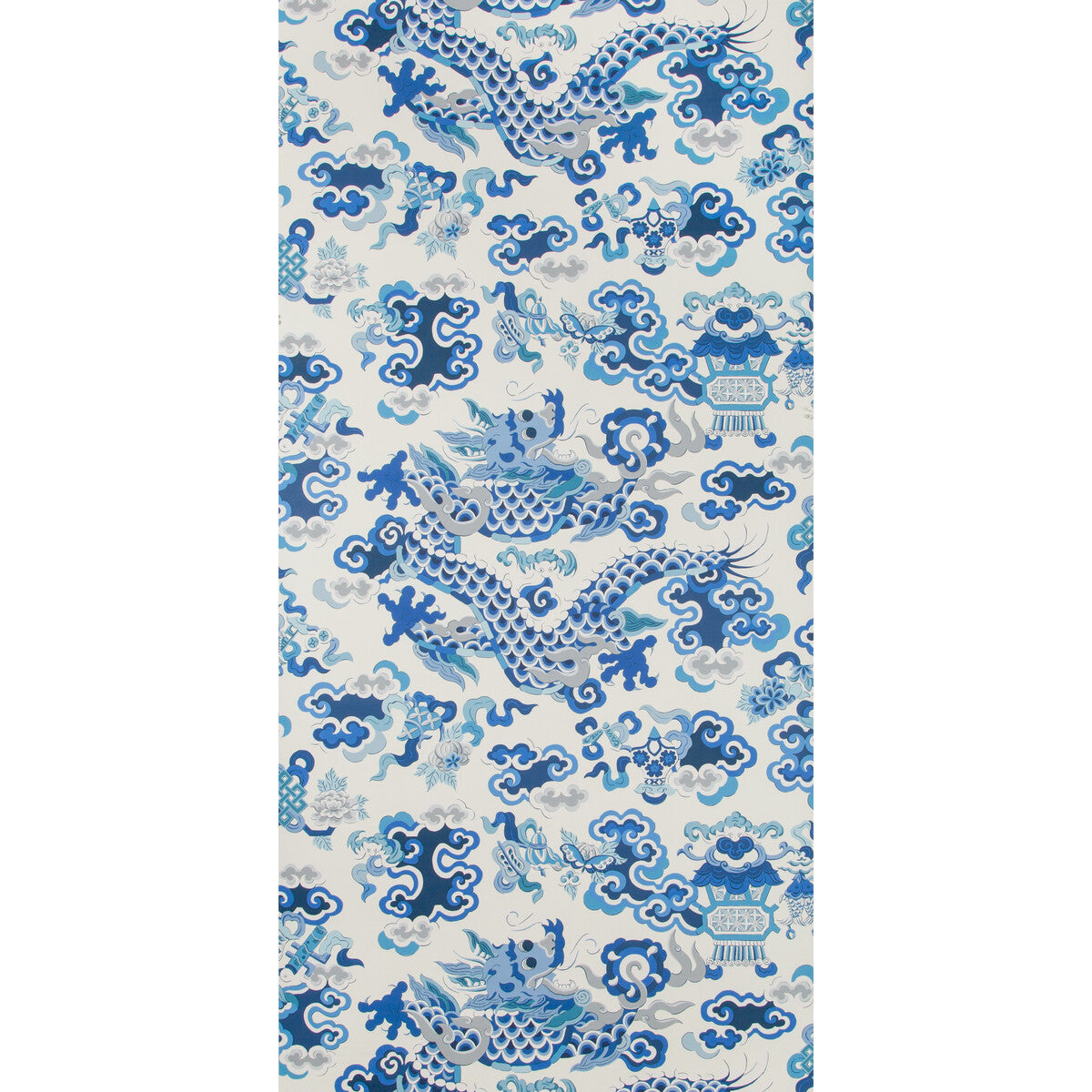 BRUNSCHWIG & FILS P8019113.155.0 MING DRAGON IVORY Wallpaper - Eade's Wallpaper