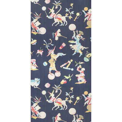 BRUNSCHWIG & FILS P8019114.55.0 CIRQUE CHINOIS NAVY Wallpaper - Eade's Wallpaper