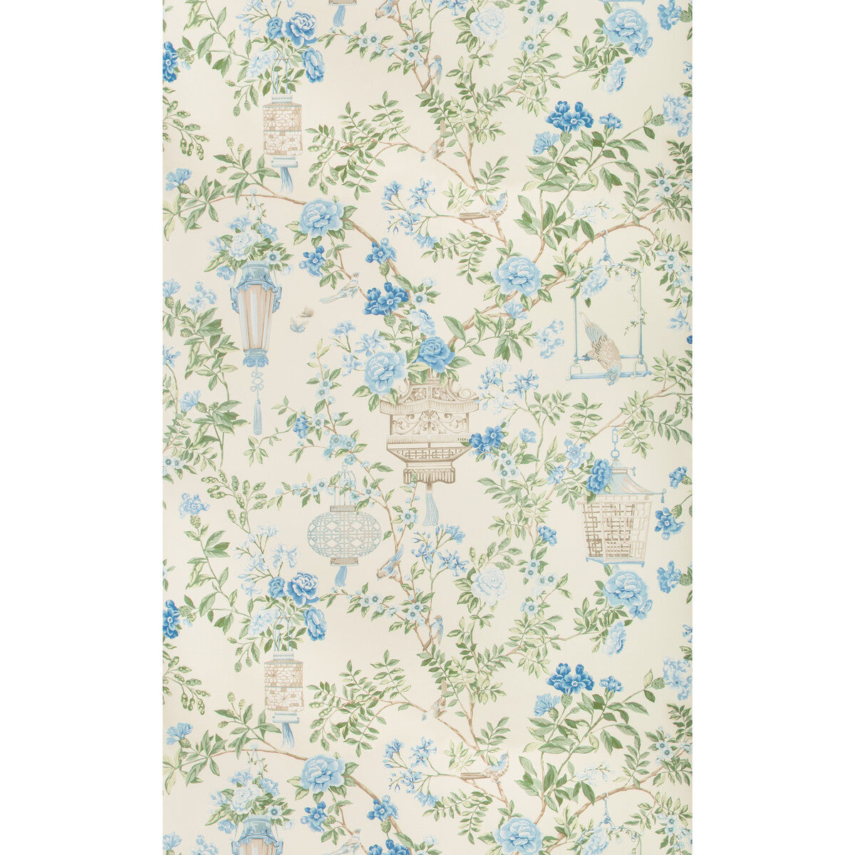 BRUNSCHWIG & FILS P8019118.153.0 JARDIN FLEURI DELFT Wallpaper - Eade's Wallpaper