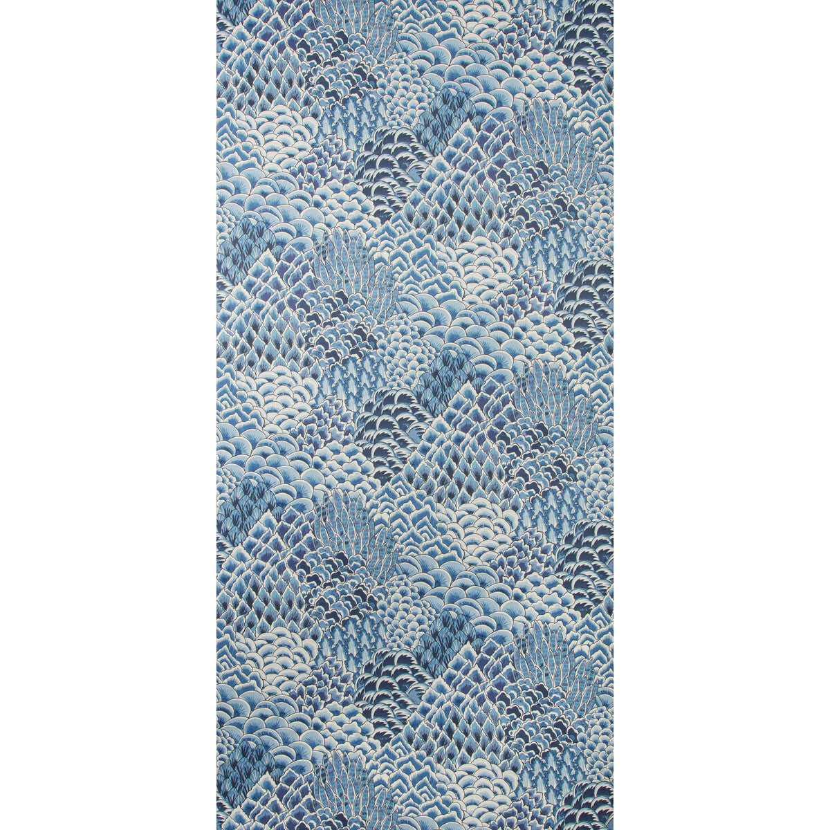 BRUNSCHWIG & FILS P8020104.55.0 KATIBI BLUE Wallpaper - Eade's Wallpaper