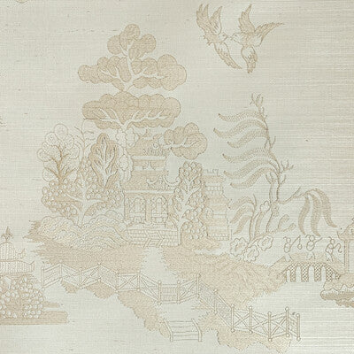 BRUNSCHWIG & FILS P8020108.116.0 LA PAGODE BEIGE Wallpaper - Eade's Wallpaper