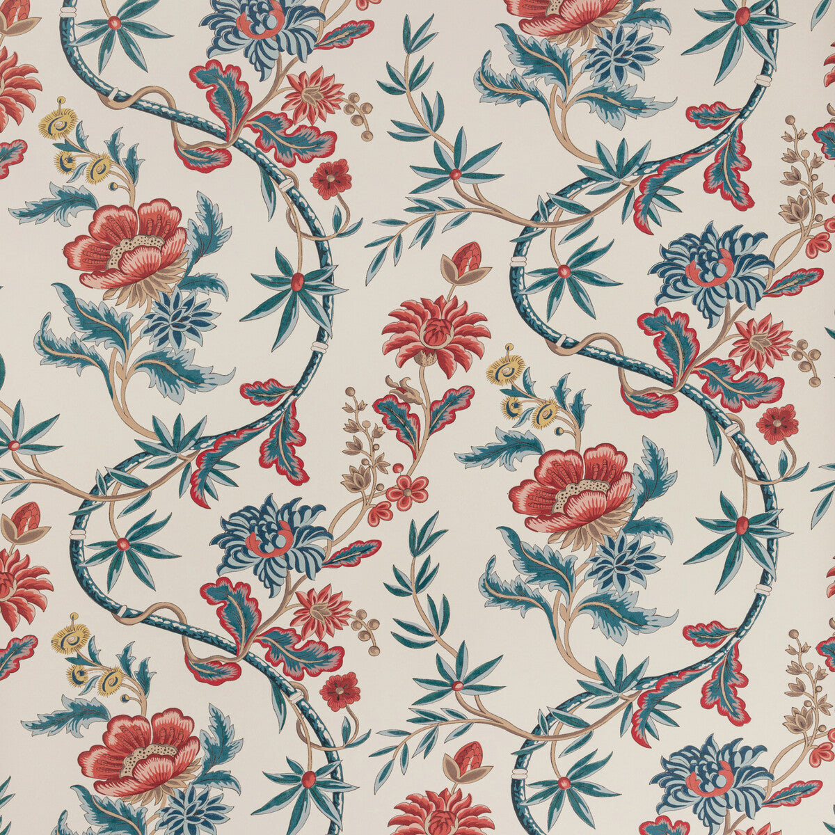 BRUNSCHWIG & FILS P8020111.195.0 VERONIQUE BLUE Wallpaper - Eade's Wallpaper